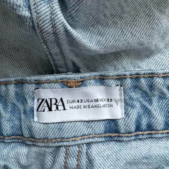Zara Light Denim High Rise Cutoff Shorts - Picture 4 of 4